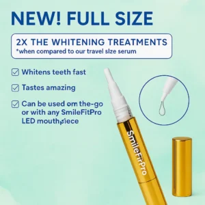 Extra-Strength Teeth Whitening Serum Pen + Dual-Peroxide Formula & Xylitol