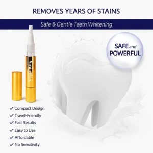 Extra-Strength Teeth Whitening Serum Pen + Dual-Peroxide Formula & Xylitol
