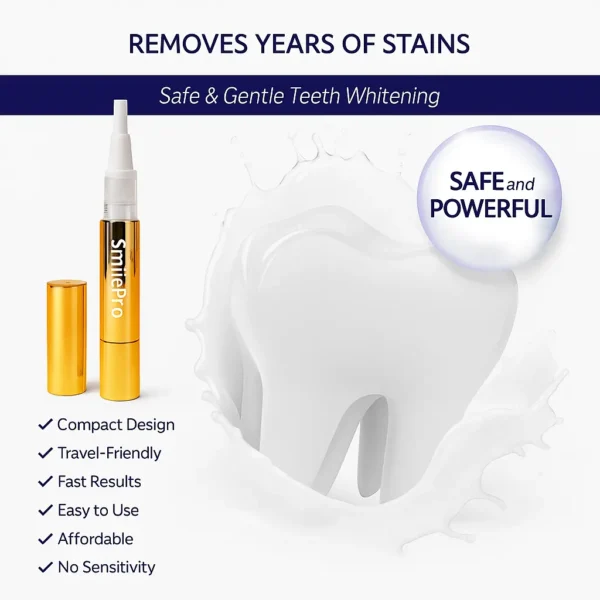 Extra-Strength Teeth Whitening Serum Pen + Dual-Peroxide Formula & Xylitol