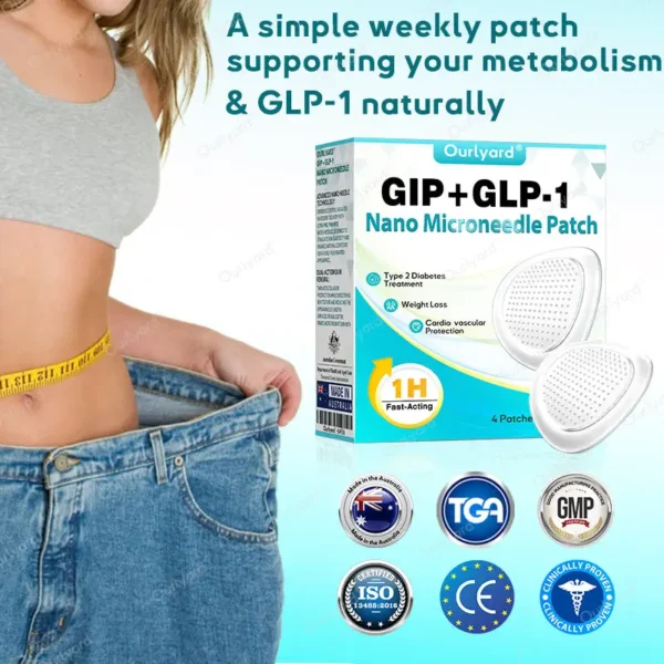 𝐎𝐮𝐫𝐥𝐲𝐚𝐫𝐝® 𝐆𝐈𝐏 + 𝐆𝐋𝐏-𝟏 𝐏𝐚𝐭𝐜𝐡 ✅1 Patch/Week | Support Blood Sugar & Weight • Feel the Difference in 7 Days