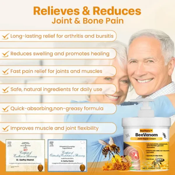 ✨𝐎𝐟𝐟𝐢𝐜𝐢𝐚𝐥 𝐒𝐭𝐨𝐫𝐞:BeeTherix™ BeeVenom Joint Repair Cream |Nature’s Answer to Joint Pain — Trusted by 200,000+ Customers