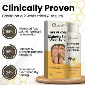 🌟 Official Store | Croaie® Bee Venom Diabetic Foot Ulcer Spray