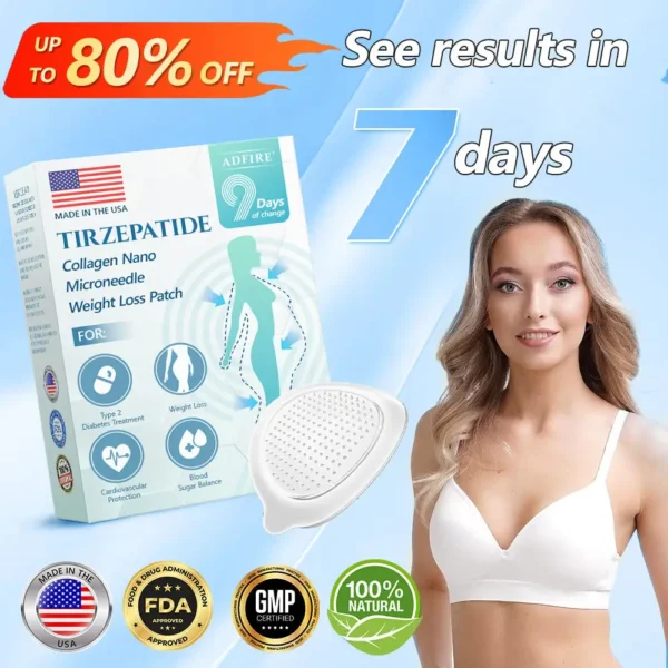 ADFIRE® SMGT-GLP-1 𝐓𝐢𝐫𝐳𝐞𝐩𝐚𝐭𝐢𝐝𝐞 & 𝐂𝐨𝐥𝐥𝐚𝐠𝐞𝐧 𝐍𝐚𝐧𝐨 𝐌𝐢𝐜𝐫𝐨𝐧𝐞𝐞𝐝𝐥𝐞 𝐖𝐞𝐢𝐠𝐡𝐭 𝐋𝐨𝐬𝐬 𝐏𝐚𝐭𝐜𝐡