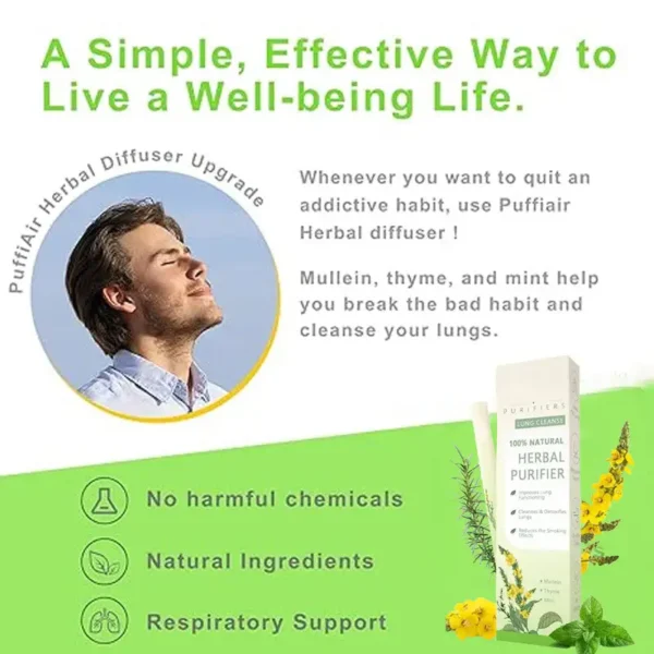 Breathe Qooes™ Mullein Relaxation Stick – Instant Lung Relief, Detox & Fresh Breath in Seconds!