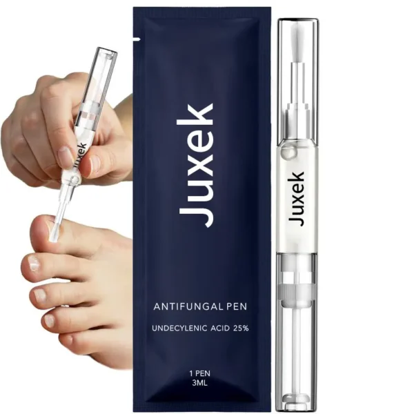 Juxek Toenail Fungus Pen - UNDECYLENIC ACID 25% - Daily Solution for Brittle & Thickened Nails