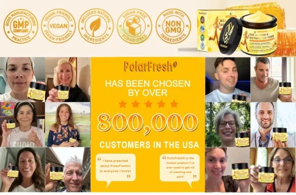 PolarFresh® Bee Venom & Botulinum Toxin Joint Pain Relief & Repair Cream– Fast Relief & Joint Repair
