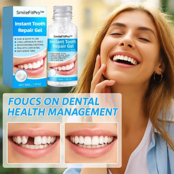 🦷SmileFitPro™ Instant Tooth Repair Gel – No Drills, No Pain, Fast at Home Fix!