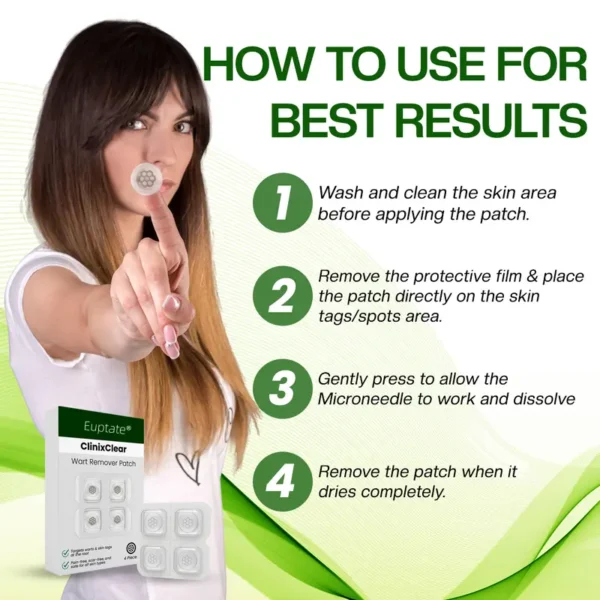 Euptate® ClinixClear Wart Remover Patch