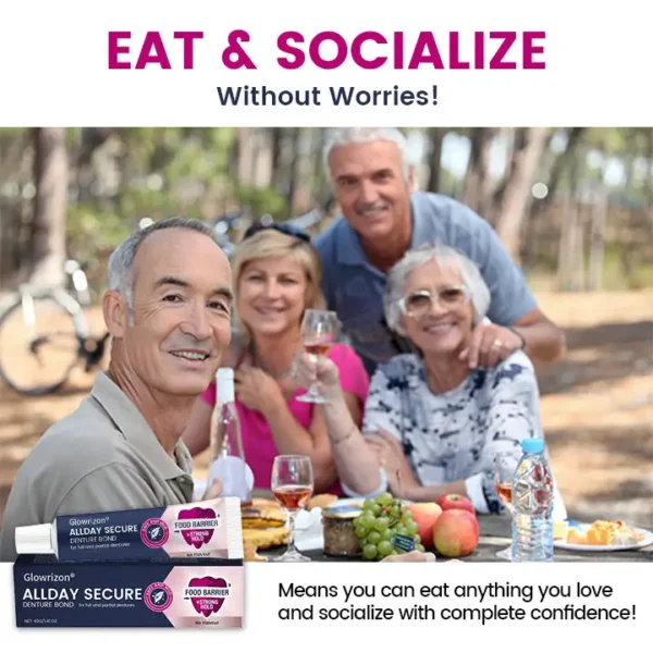 Glowrizon® AllDay Secure Denture Bond
