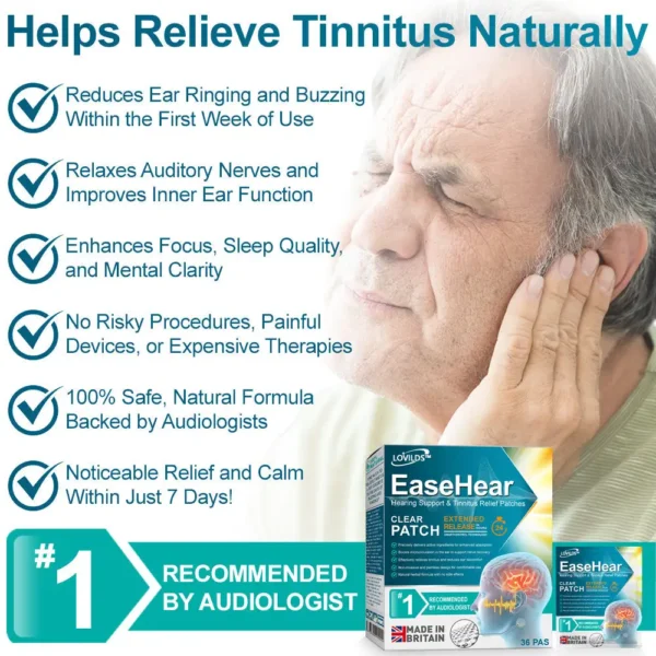 LOVILDS™ EaseHear Instant Hearing Support & Tinnitus Relief Patches