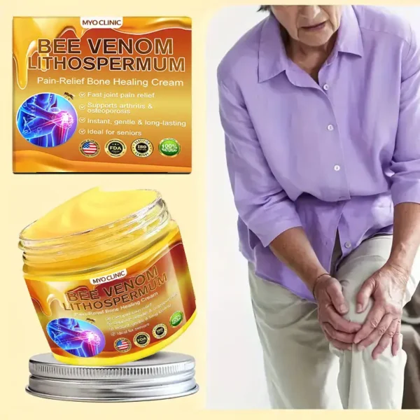 Myo Clinic BEE VENOM LITHOSPERMUM Pain-Relief Bone Healing Cream