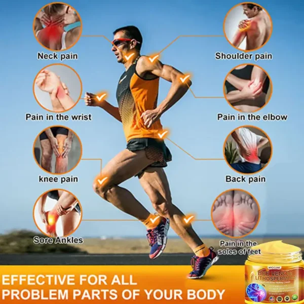 Myo Clinic BEE VENOM LITHOSPERMUM Pain-Relief Bone Healing Cream