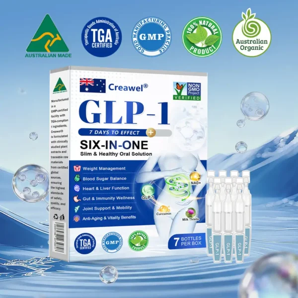 The world’s only Сreawe𝑙® 💧6-in-1 GLƤ-1 Oral Formula🛡️ certified by the Therapeutic Goods Administration (TGA) in Australia.🌿
