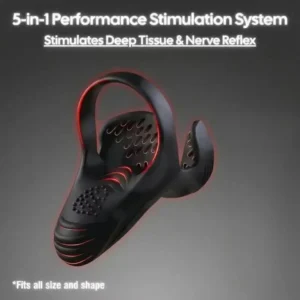 Alisanda™ Vibrating electric male masturbation lock ring charging