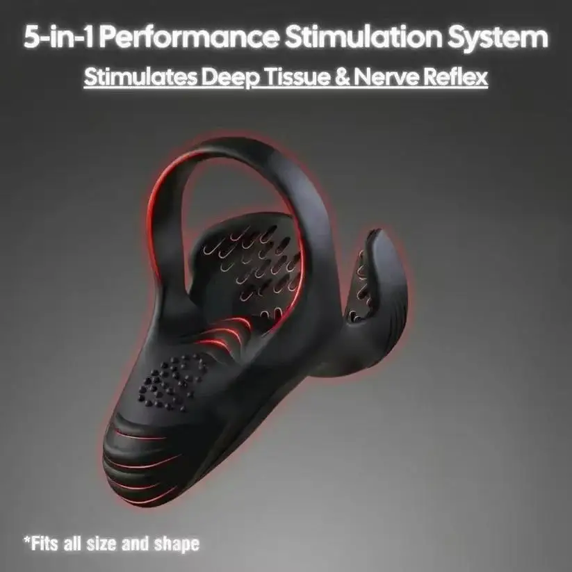 Alisanda™ Vibrating electric male masturbation lock ring charging