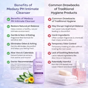 🛡️Medazy PH Intimate Cleanser – Say Goodbye to Odor & Itching 🚫 – Restore pH Balance ⚖️ & Fight Inflammation 🦠