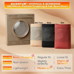 𝐐𝐔𝑰𝑬𝐍𝐓𝐔𝐌® 2026 NEW RELEASE Moringa & Berberine 4-In-1 Micro-Particle Sculpting & Fat-Burn Shorts