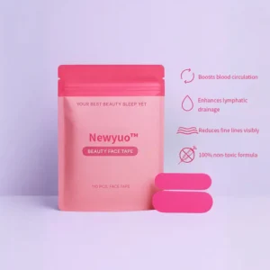 Newyuo™ Anti-Wrinkle Face Tape for Frown Lines, Crow’s Feet & Smile Lines, 110 Pre-Cut Strips