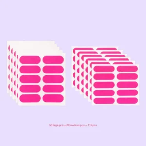 Newyuo™ Anti-Wrinkle Face Tape for Frown Lines, Crow’s Feet & Smile Lines, 110 Pre-Cut Strips